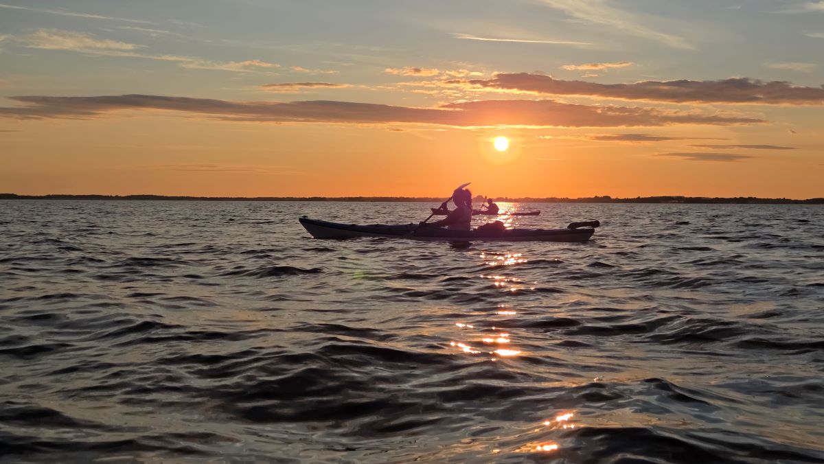 Solnedgang over Roskilde Fjord